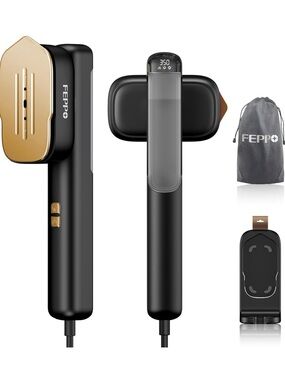 FEPPO Travel Steamer for Clothes, 110-240V Dual Voltage Portable Steamer & Iron